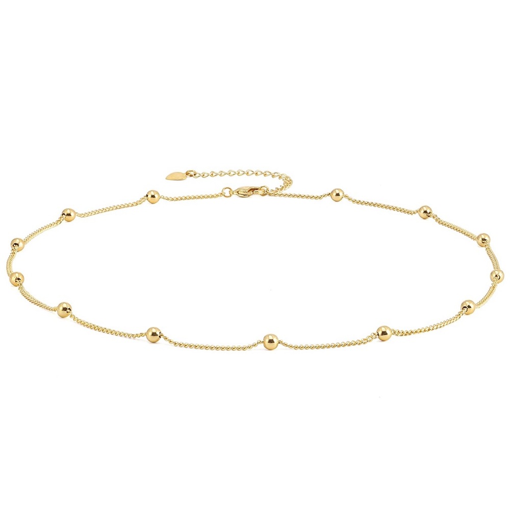 18K Gold Chain Choker